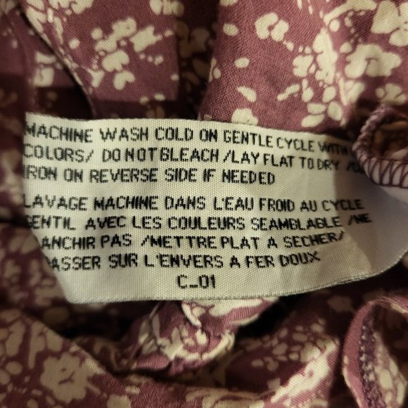 Anthropologie TULLE Peplum Boatneck Top Plum & Ivory M - Picture 8 of 10